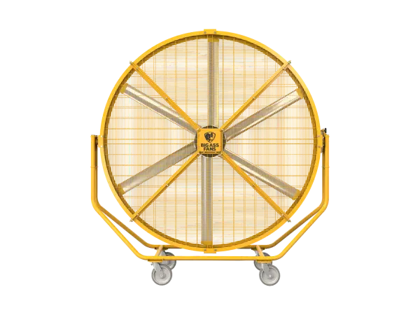 The AirGo delivers exceptional cooling power with HVLS technology in a portable 8-foot frame. Perfect for warehouses, factories, workshops, and outdoor events, it covers up to 6000 sq ft with quiet operation and 360° adjustability.