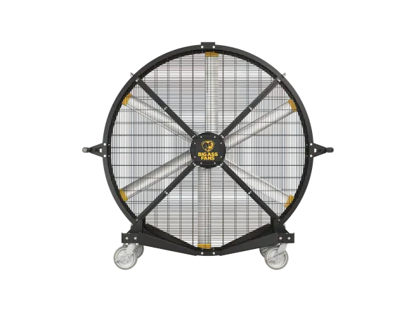 Black Jack delivers powerful airflow up to 120 feet in a rugged, portable design. OSHA-compliant with washdown-ready construction, it's perfect for commercial spaces, workshops, and outdoor events. Easy one-person maneuverability through standard doors.