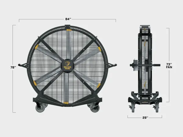 Black Jack Portable Industrial Fan - Image 3