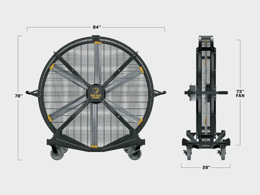 Black Jack Portable Industrial Fan - Image 3