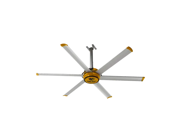 The E-Series 7ft delivers powerful, energy-efficient airflow with virtually silent operation. Perfect for shops, barns, and warehouses, this HVLS fan offers DIY-friendly installation and can replace up to 51 regular ceiling fans.