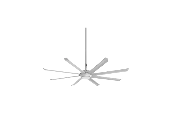 The Essence 8' ceiling fan brings commercial-grade HVLS technology to residential and light commercial spaces. With eight anodized aluminum blades and ultra-quiet operation, it delivers massive airflow while maintaining a sleek, modern aesthetic.