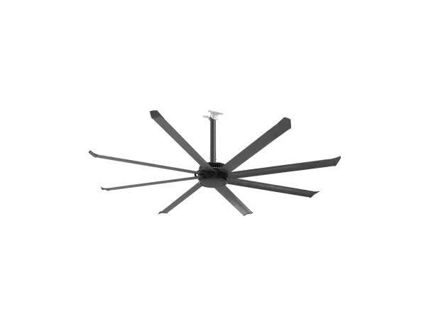 The Essence 8' ceiling fan brings commercial-grade HVLS technology to residential and light commercial spaces. With eight anodized aluminum blades and ultra-quiet operation, it delivers massive airflow while maintaining a sleek, modern aesthetic.