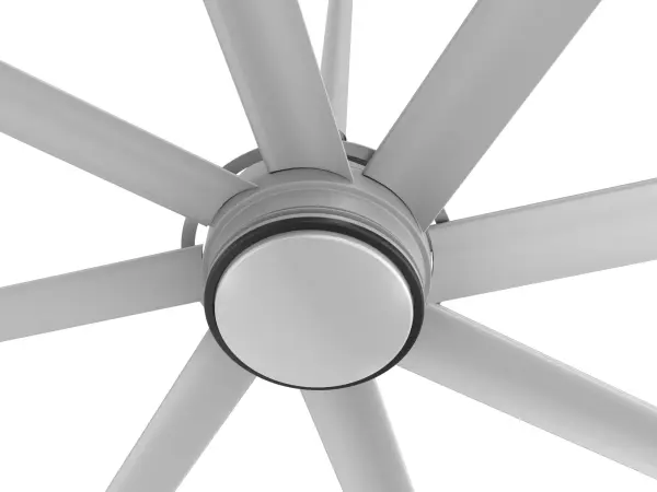 Essence 10' Ceiling Fan in Silver with Black Trim - Image 2