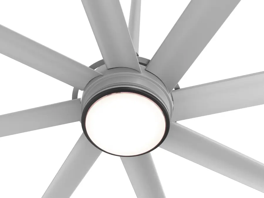 Essence 10' Ceiling Fan in Silver with Black Trim - Image 3