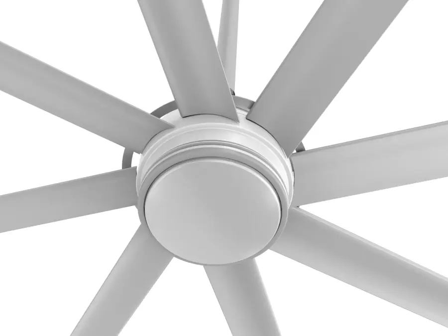Essence 10' Ceiling Fan in Silver with White Blades - Image 2
