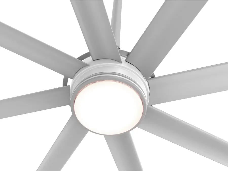 Essence 10' Ceiling Fan in Silver with White Blades - Image 3