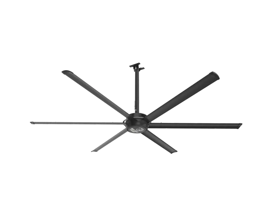 E-Series E10 HVLS Ceiling Fan in Stealth Black, 10 ft