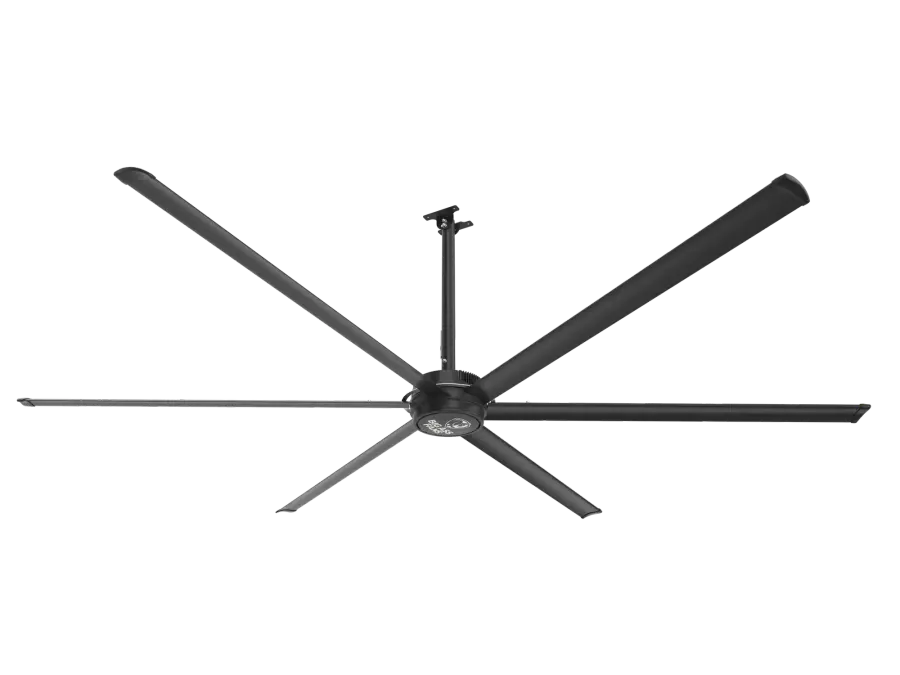 E-Series 12ft HVLS Ceiling Fan in Stealth Black