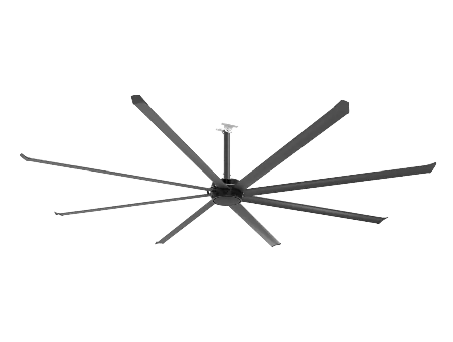Essence 12' Ceiling Fan in Black - Image 1