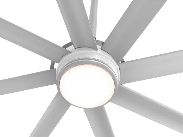 Essence 14' Ceiling Fan in Silver with White Blades - Image 3