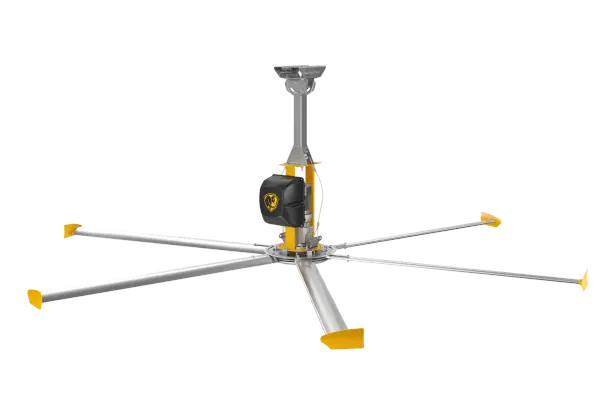 The ShopFan HVLS delivers serious airflow with DIY-friendly installation. Featuring 6 patented airfoils, sealed helical gearbox, and plug-in setup, it's built for garages, workshops, and gyms that need premium performance.