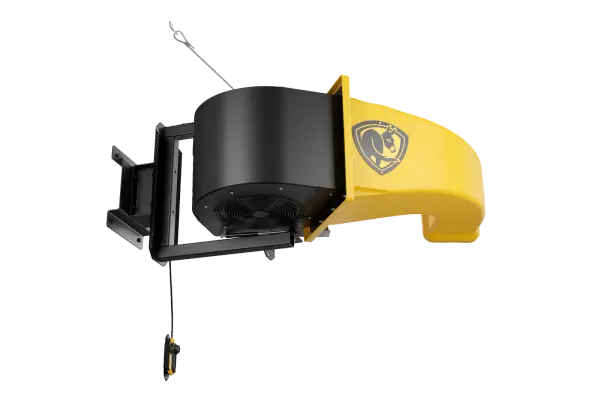 The Velocity delivers over 2,000 CFM of high-velocity airflow, refreshing a 53-foot trailer up to 30 times per hour. Built with structural steel and OSHA-compliant guards, it's engineered for safety and durability in loading dock operations.