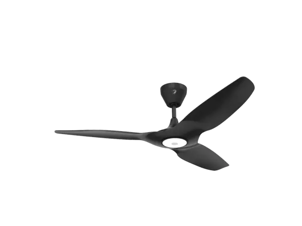 The Haiku L Outdoor combines award-winning design with wet-rated durability for uncovered outdoor spaces. Features whisper-quiet operation, integrated LED lighting with 16 brightness levels, and smart home integration. - alternate view