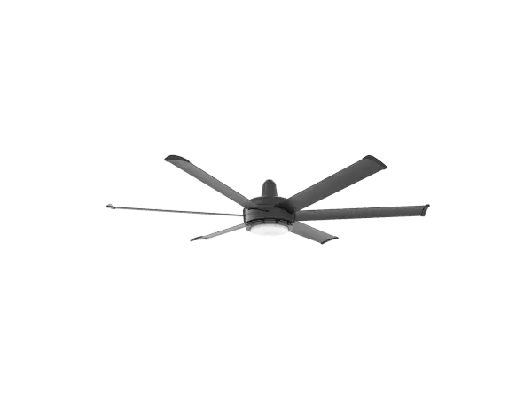 The es6 combines Big Ass Fans' industrial-grade engineering with sophisticated residential design. Features smart home integration, RGB color-changing uplight, and impressive airflow in a sleek modern package.