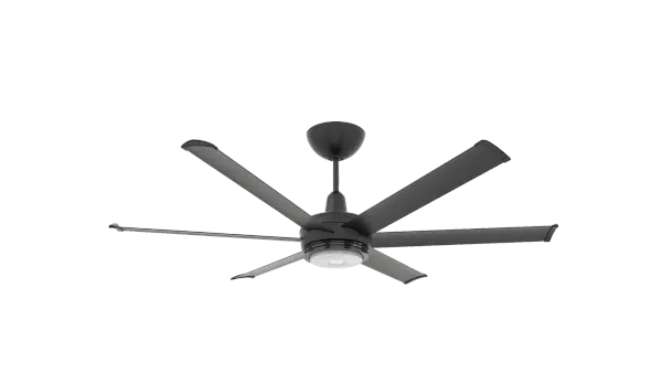 The es6 combines Big Ass Fans' industrial-grade engineering with sophisticated residential design. Features smart home integration, RGB color-changing uplight, and impressive airflow in a sleek 60-inch profile.