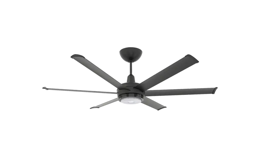 es6 60" Smart Ceiling Fan with LED Light - Black