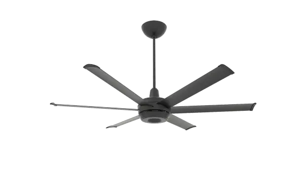 The es6 combines Big Ass Fans' industrial-grade engineering with sophisticated residential design. Features smart home integration, RGB color-changing uplight options, and whisper-quiet operation in a sleek 60" diameter.