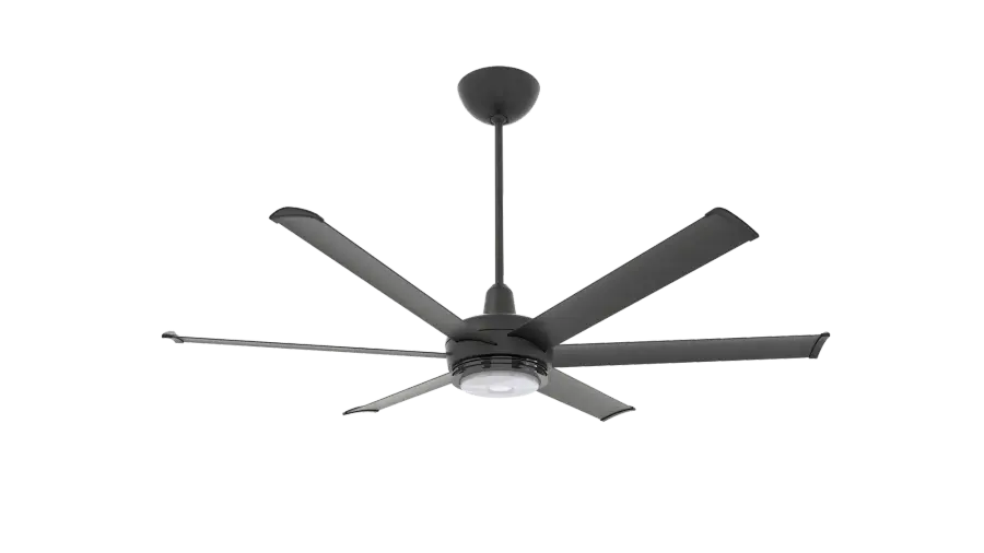 es6 60" Smart Ceiling Fan with LED Light - Black