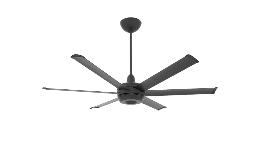 es6 60" Smart Ceiling Fan with Uplight - Black