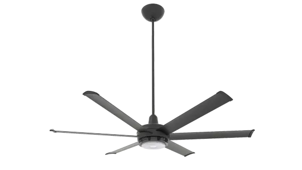 The es6 combines Big Ass Fans' industrial-grade engineering with sophisticated residential design. Features smart home integration, RGB color-changing uplight, and impressive airflow in a sleek modern package.