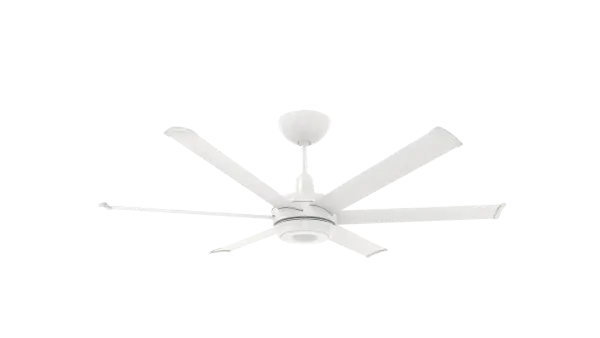 The es6 combines Big Ass Fans' industrial-grade engineering with sophisticated residential design. Features smart home integration, RGB color-changing uplight options, and whisper-quiet operation in a sleek contemporary package.