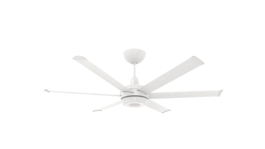 es6 60" Smart Ceiling Fan with Universal Mount - White
