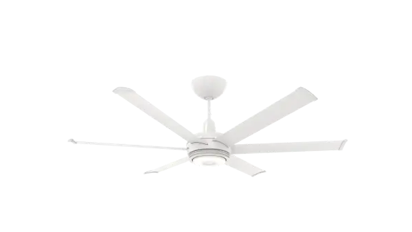 The es6 combines Big Ass Fans' industrial-grade engineering with sophisticated residential design. Features smart home integration, color-changing uplight, and exceptional airflow in a sleek contemporary package. - alternate view