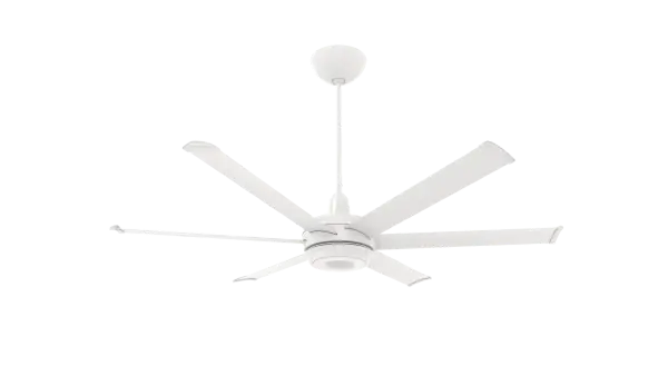 The es6 combines Big Ass Fans' industrial-grade engineering with sophisticated residential design. Features whisper-quiet operation, impressive airflow, smart home integration, and innovative RGB color-changing uplight.