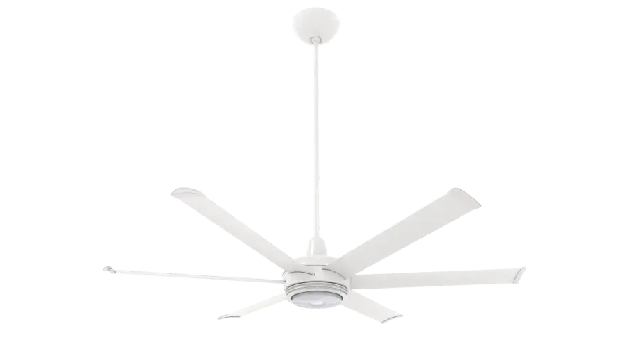 es6 60" Smart Ceiling Fan with LED Uplight - White
