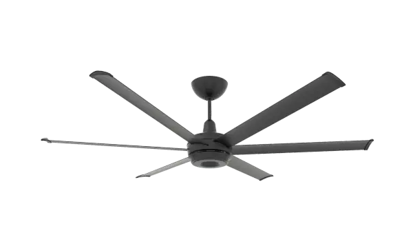 The es6 combines Big Ass Fans' industrial-grade engineering with sophisticated residential design. Features smart home integration, RGB color-changing uplight, and whisper-quiet operation in a sleek 72" diameter.