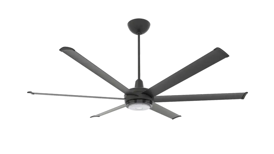 es6 72" Smart Ceiling Fan with LED Light - Black