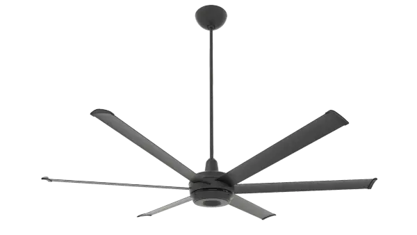 The es6 combines Big Ass Fans' industrial-grade engineering with sophisticated residential design. This 72" smart ceiling fan delivers commanding airflow with whisper-quiet operation, featuring comprehensive smart home integration and optional RGB lighting.