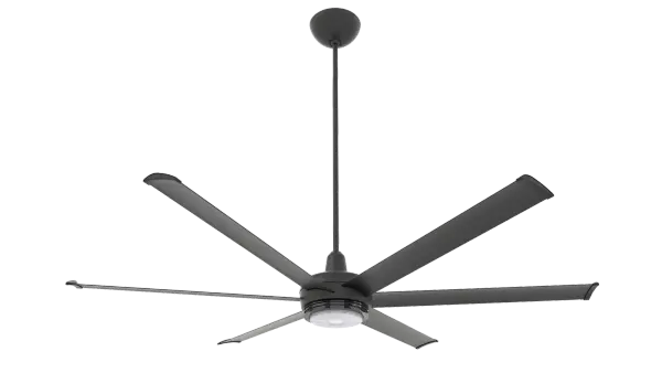 The es6 combines Big Ass Fans' industrial-grade engineering with sophisticated residential design. This 72" smart ceiling fan delivers commanding airflow with whisper-quiet operation, RGB color-changing uplight, and comprehensive smart home integration.