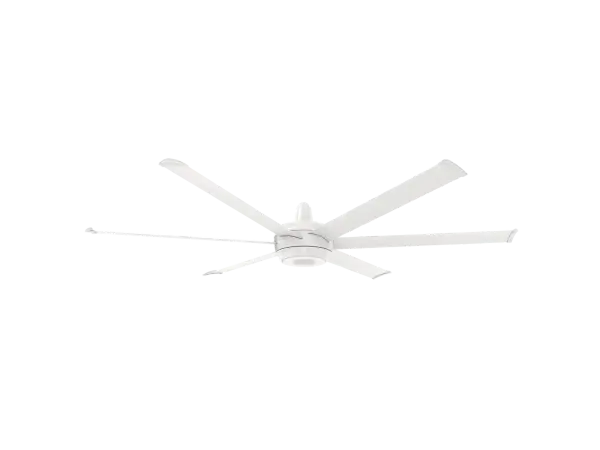 The es6 combines Big Ass Fans' industrial-grade engineering with sophisticated residential design. This 72" smart ceiling fan delivers impressive airflow with whisper-quiet operation, smart home integration, and optional RGB lighting.