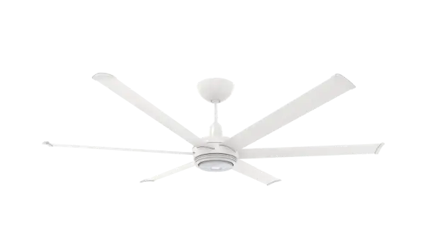 The es6 combines Big Ass Fans' industrial-grade engineering with sophisticated residential design. This 72" smart ceiling fan delivers impressive airflow with whisper-quiet operation, RGB color-changing uplight, and comprehensive smart home integration.