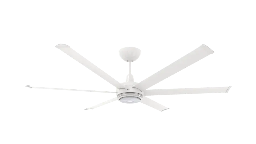 es6 72" Smart Ceiling Fan with LED Uplight in White