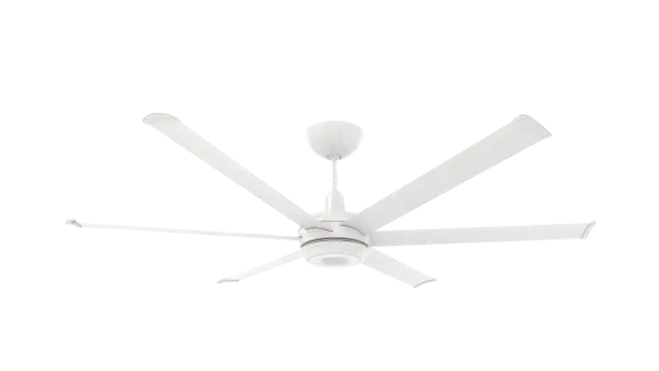 The es6 combines Big Ass Fans' industrial-grade engineering with sophisticated residential design. Features smart home integration, color-changing uplight, and whisper-quiet operation in a 72" diameter perfect for large spaces.