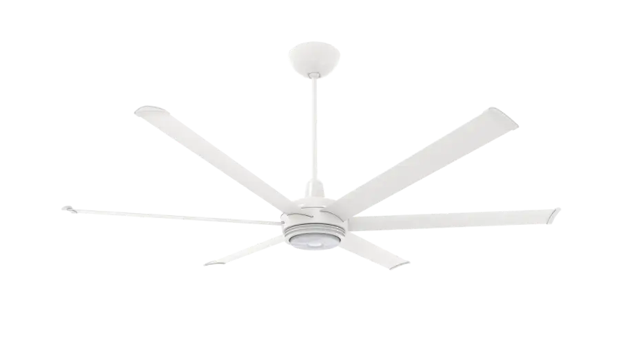 es6 72" Smart Ceiling Fan with LED Uplight in White