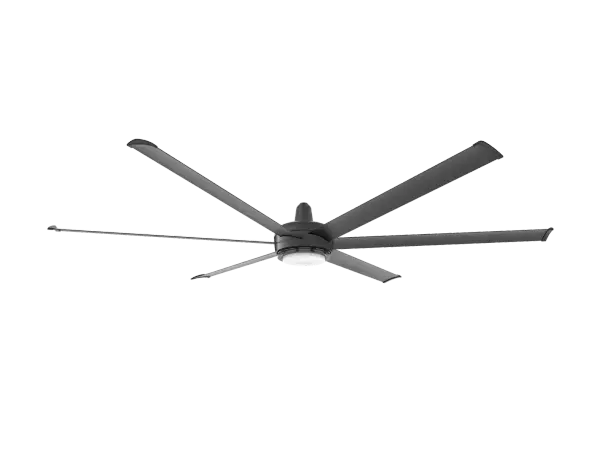 The es6 combines Big Ass Fans' industrial-grade engineering with sophisticated residential design. This 84" smart ceiling fan delivers impressive airflow with whisper-quiet operation, RGB color-changing uplight, and comprehensive smart home integration.