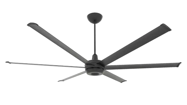 The es6 combines Big Ass Fans' industrial-grade engineering with sophisticated residential design. This 84" smart ceiling fan delivers whisper-quiet, powerful airflow with comprehensive smart home integration and optional RGB lighting.