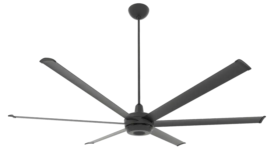 es6 84" Smart Ceiling Fan with Extended Downrod