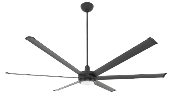es6 84" Smart Ceiling Fan with LED Light - Black
