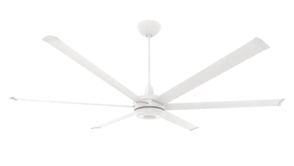 es6 84" Smart Ceiling Fan with 20" Extension - White