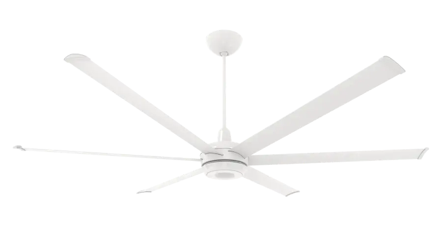es6 84" Smart Ceiling Fan with 20" Extension - White