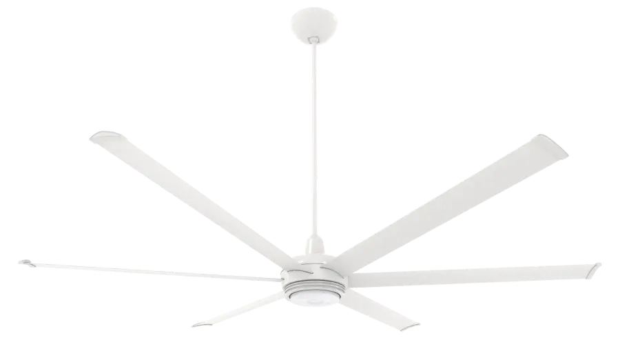 es6 84" Smart Ceiling Fan with LED Light - White