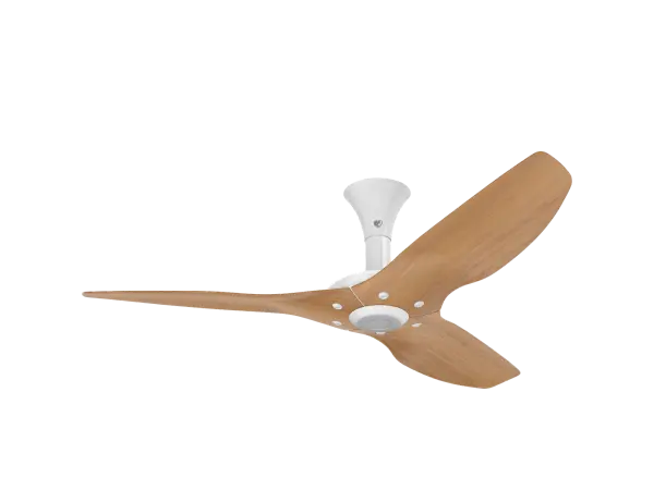 The Haiku Gen 4 combines sophisticated smart home integration with eco-friendly bamboo design. Features include SenseME temperature and motion sensors, adjustable LED lighting with 16 brightness levels, and seamless control via WiFi/Bluetooth.