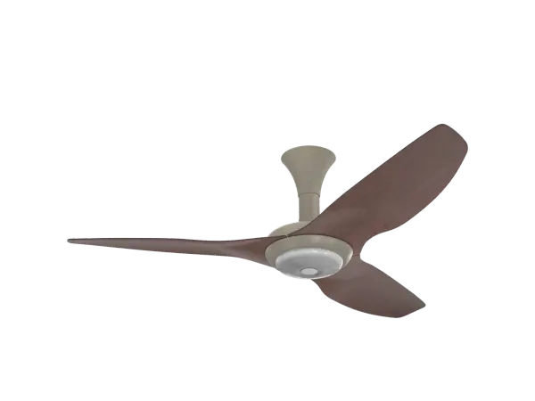 The Haiku Gen 4 combines cutting-edge smart home technology with sophisticated design. Features include SenseME environmental sensors, WiFi/Bluetooth connectivity, adjustable LED lighting with chromatic uplight, and eco-friendly bamboo airfoils. Whisper-quiet operation with seven speed settings and multiple intelligent modes make this a top-tier residential ceiling fan.