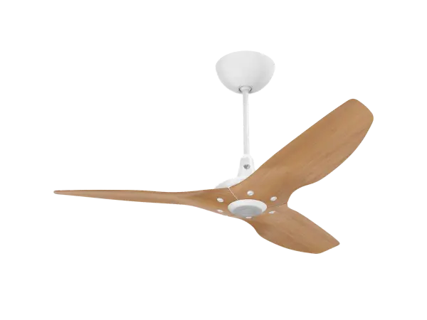 The Haiku Gen 4 combines cutting-edge smart home technology with elegant design. Features include SenseME environmental sensors, WiFi/Bluetooth connectivity, LED downlight and chromatic uplight, and eco-friendly bamboo airfoils.