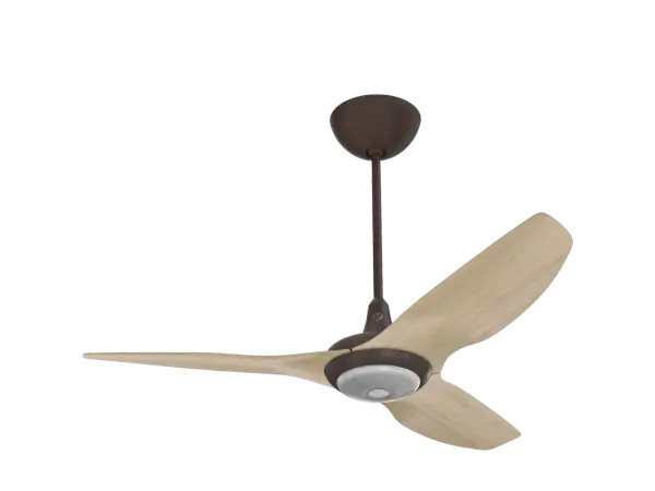 The Haiku Gen 4 combines sophisticated smart home technology with elegant design. Features SenseME environmental sensors, WiFi/Bluetooth connectivity, dual LED lighting with adjustable color temperatures, and eco-friendly bamboo airfoils.